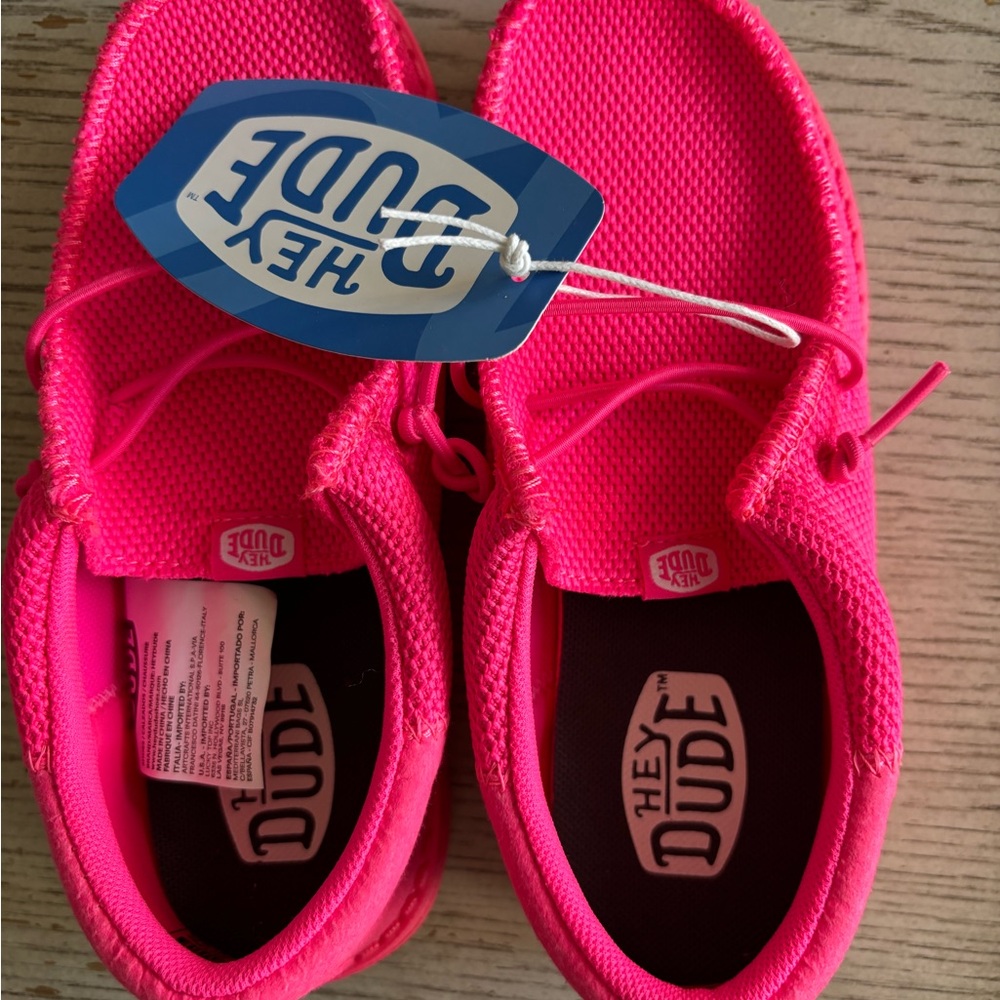 Hey Dude Kids Sneakers - Neon Pink